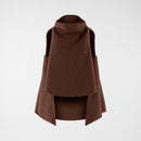 HIGH COLLAR BOUCLÉ WAISTCOAT