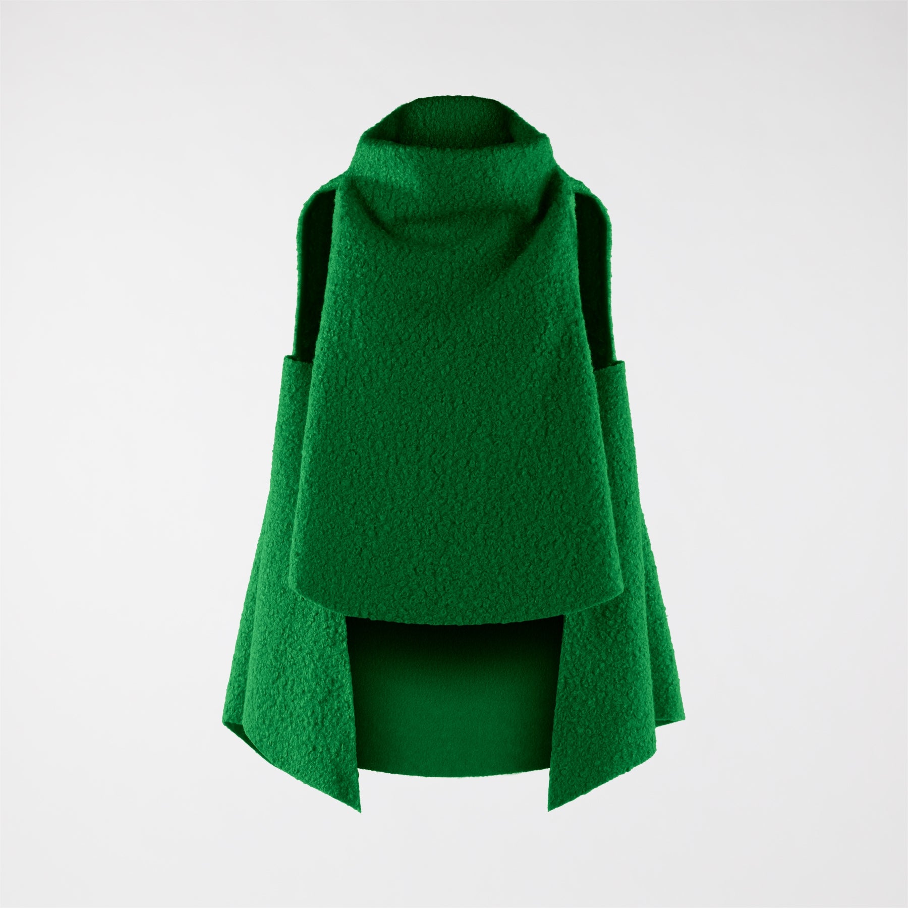 HIGH COLLAR BOUCLÉ WAISTCOAT