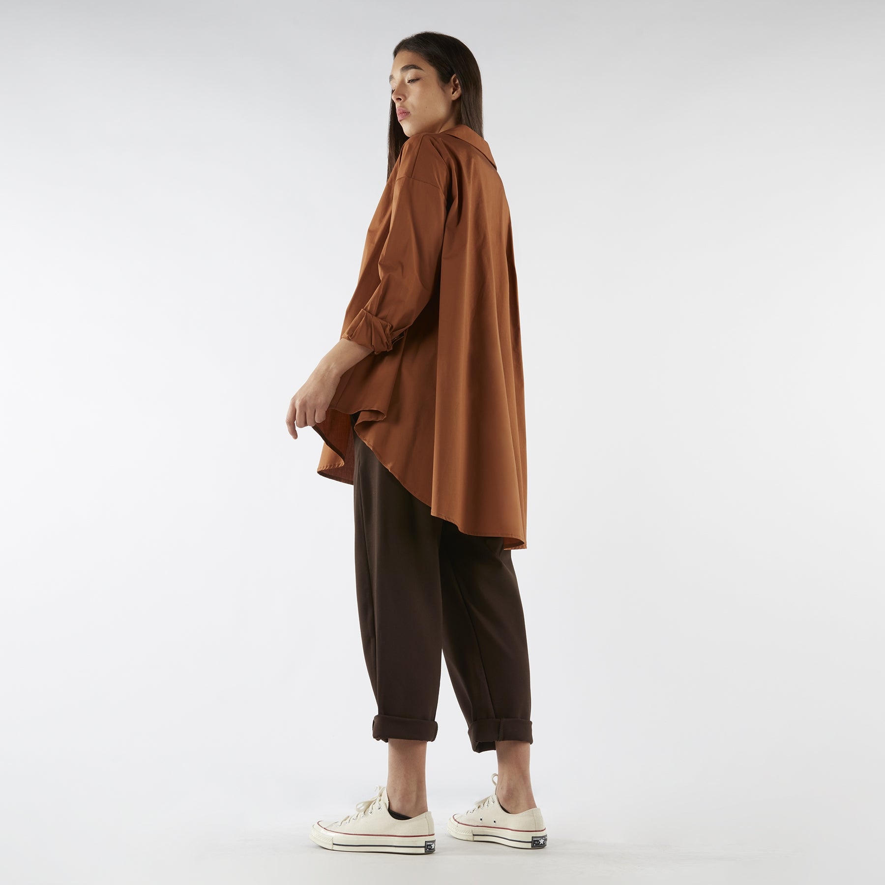 VISCOSE BLEND STRETCH PANTS