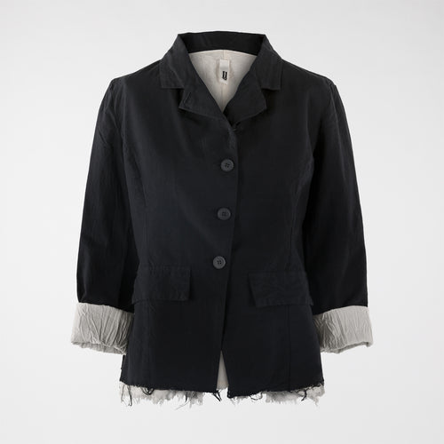 TIGHT-FITTING B/W JACKET