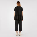 Spodnie baggy z zakładkami