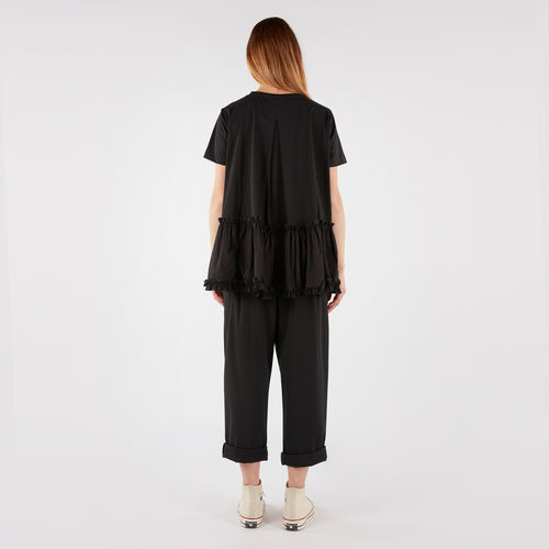 Spodnie baggy z zakładkami