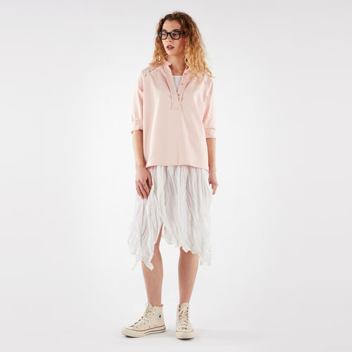 KOSZULKA Z MATERIAŁU PUNTO MILANO Z POLO