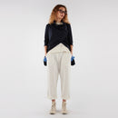 Spodnie baggy z zakładkami