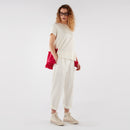 Spodnie baggy z zakładkami