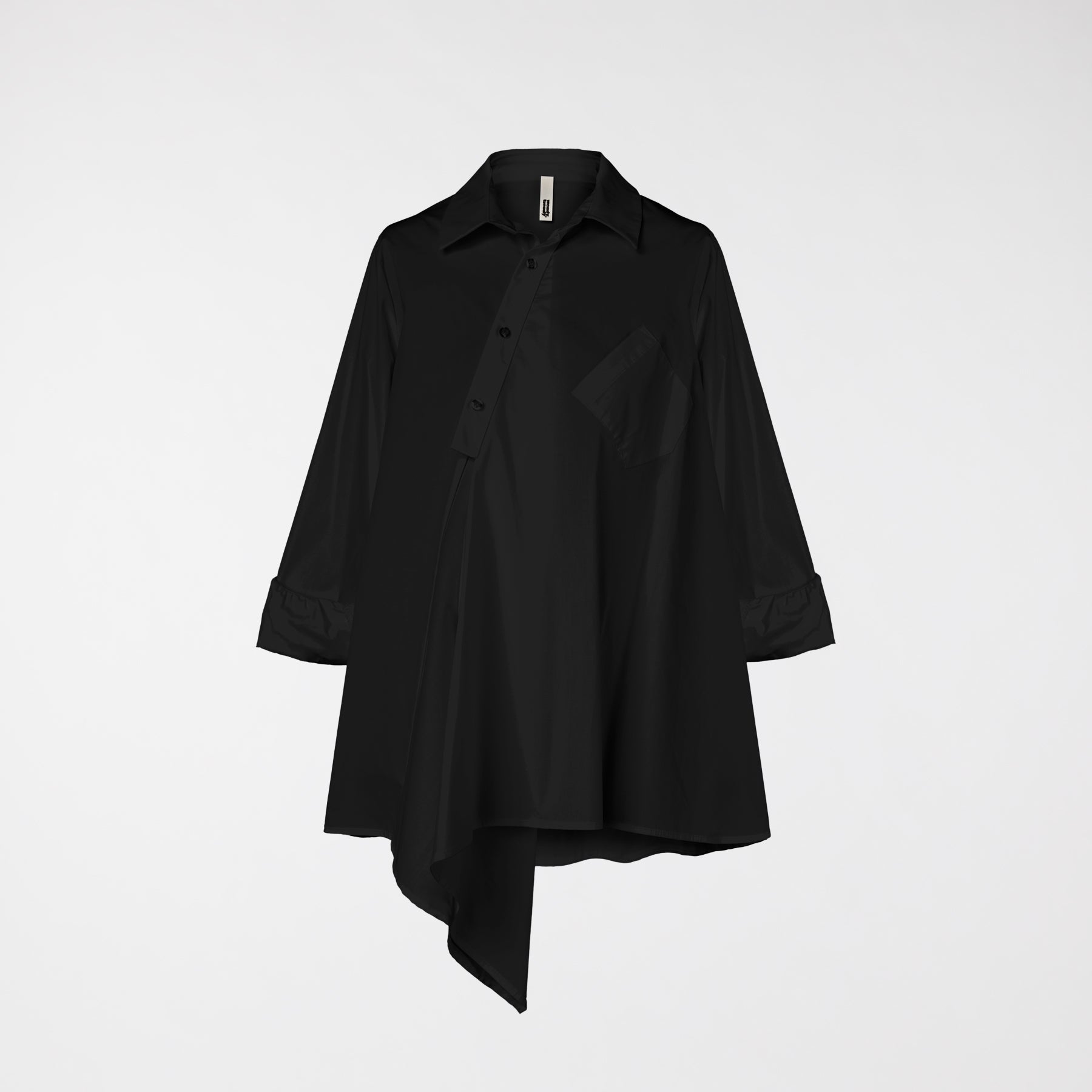 CAMICIA ASIMMETRICA CON TASCHINO