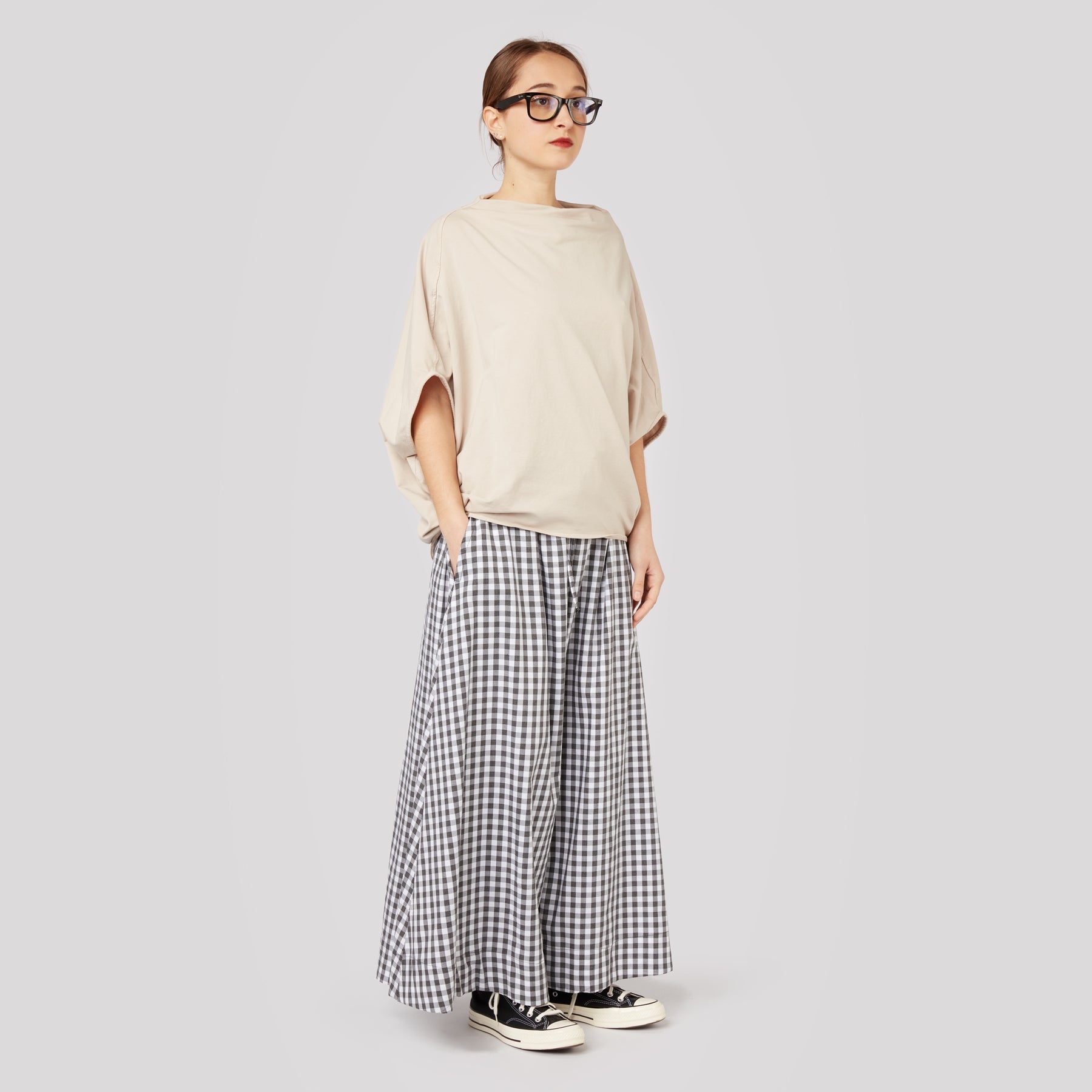 BATWINGS SLEEVES SWEATSHIRT CREAM