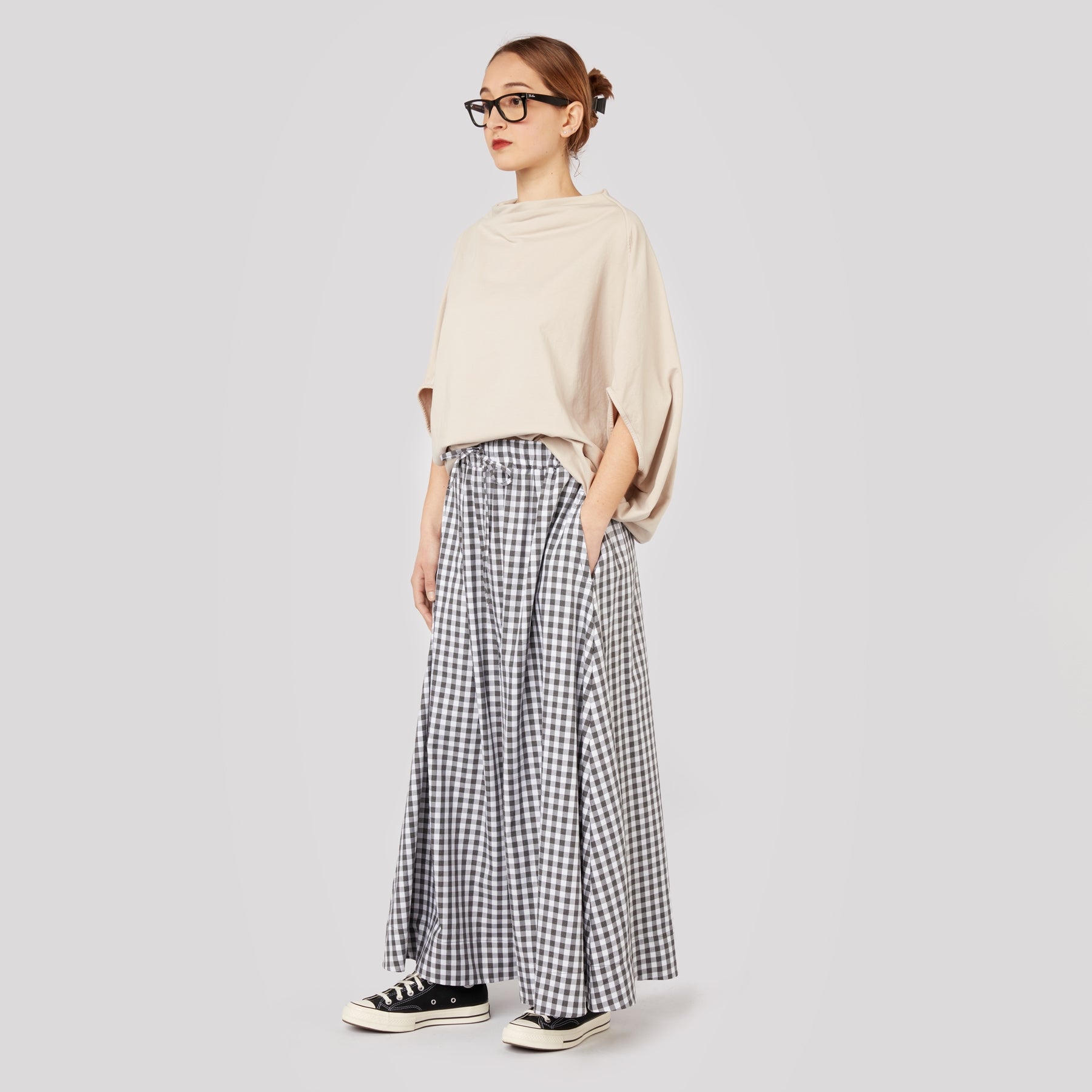 BATWINGS SLEEVES SWEATSHIRT WHITE