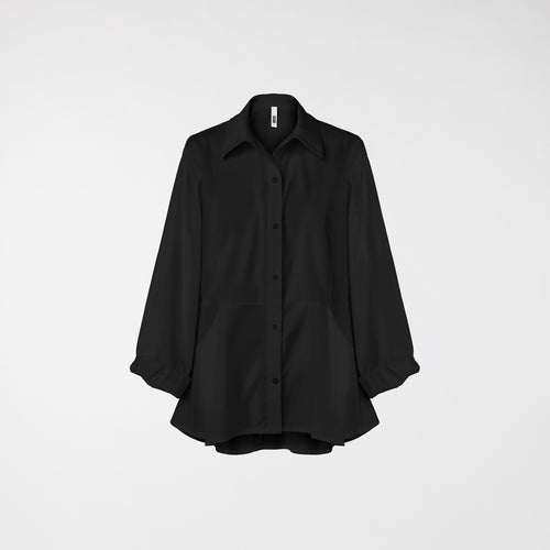 CAMICIA A QUADRETTI CON PIEGHE