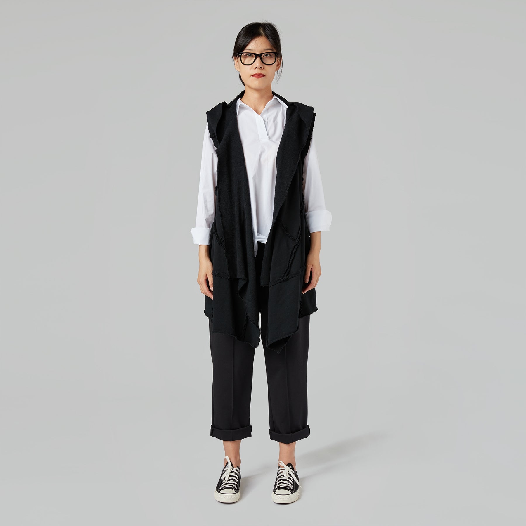 CAMICIA CON INTRECCIO FRONTALE