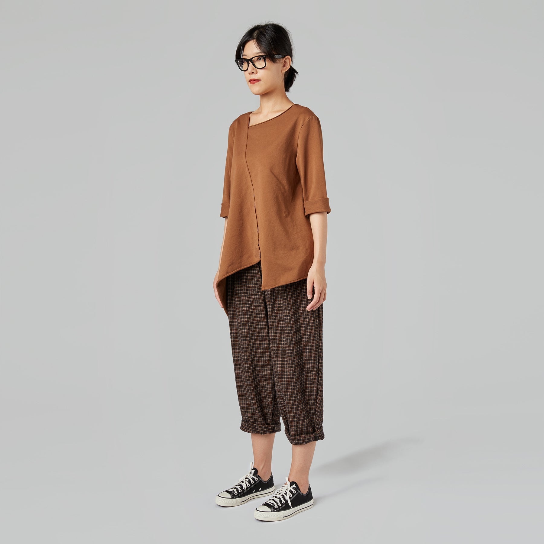 SWEAT-SHIRT À COUPE DIAGONALE