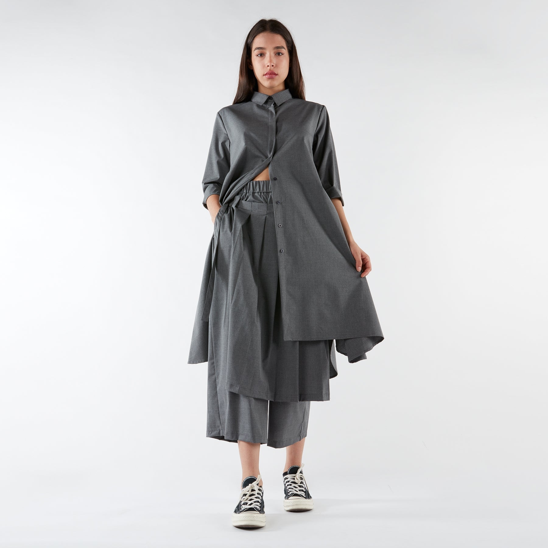 PAREO-EFFECT TROUSERS