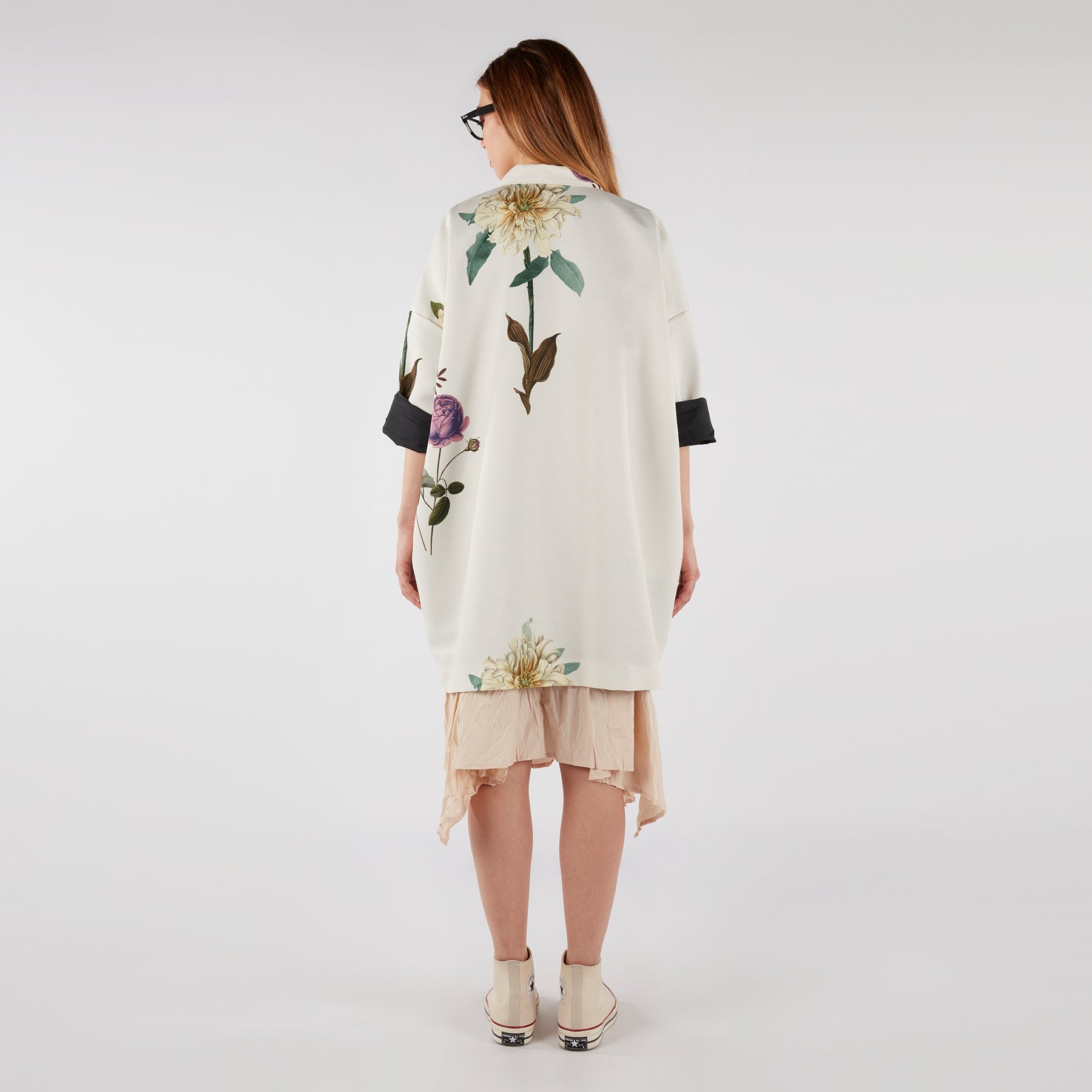 GIACCA KIMONO A FIORI