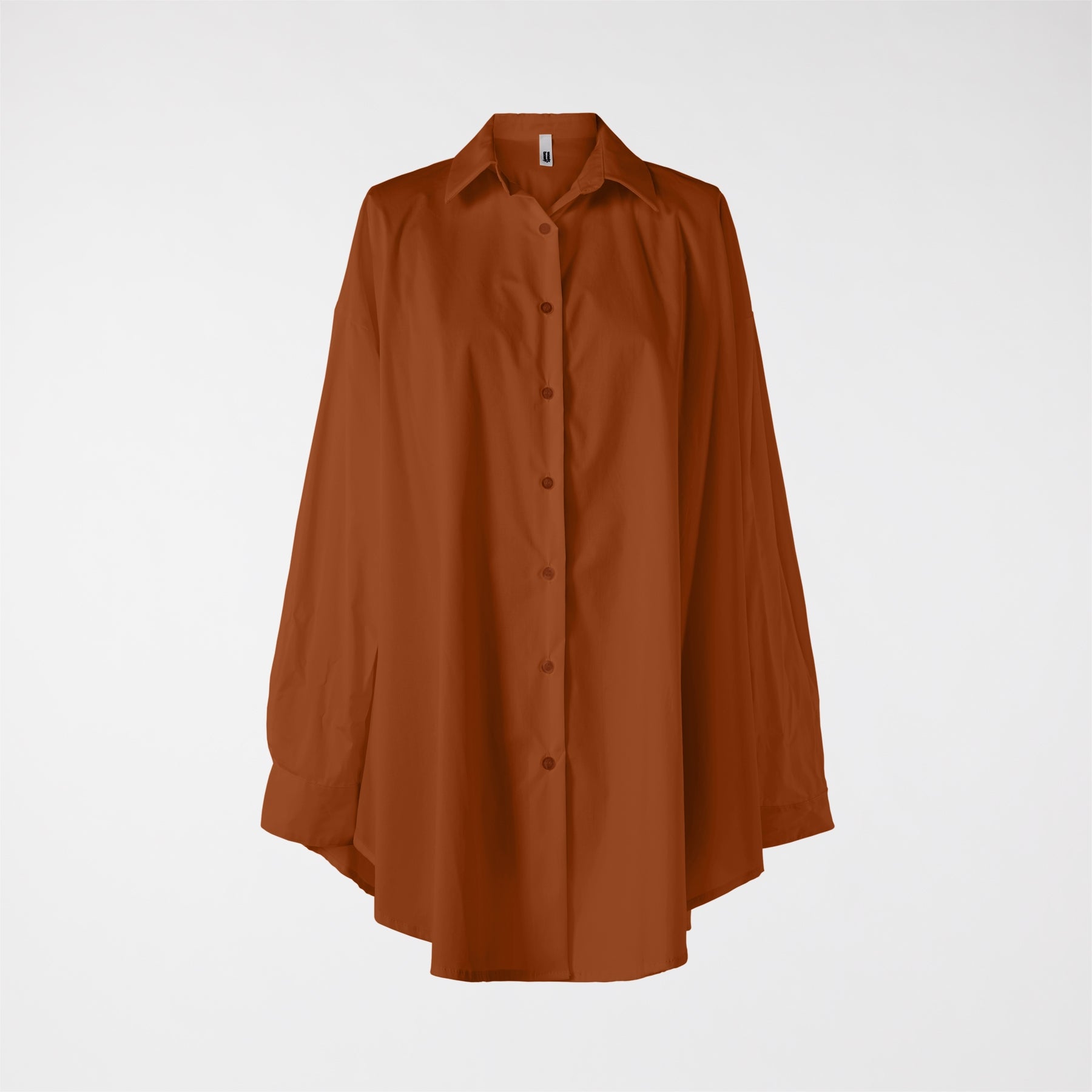 CAMICIA IN COTONE AMPIA E SVASATA