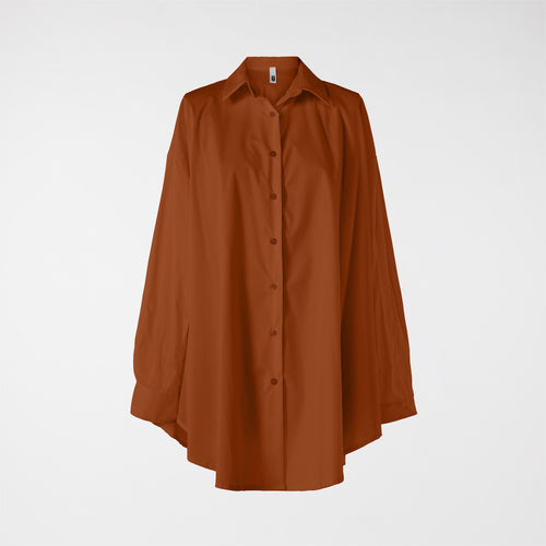 CAMICIA IN COTONE AMPIA E SVASATA