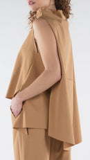 HIGH NECK STRETCH WAISTCOAT