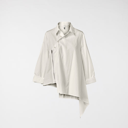 ASYMMETRIC SHIRT WITH ZIP
