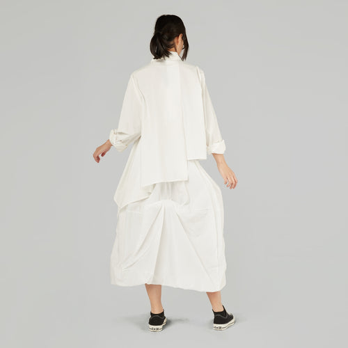 ASYMMETRIC SHIRT WITH ZIP