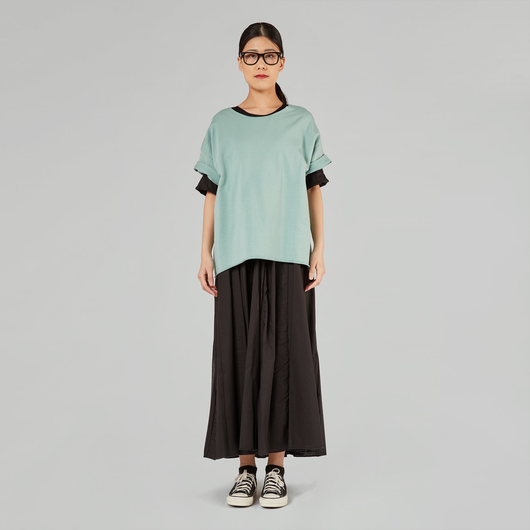 LIGHTWEIGHT SWEATSHIRT IN COTTON FABRIC