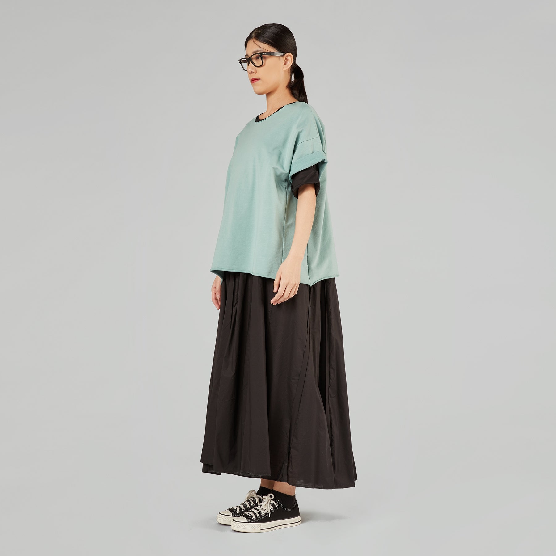 LIGHTWEIGHT SWEATSHIRT IN COTTON FABRIC