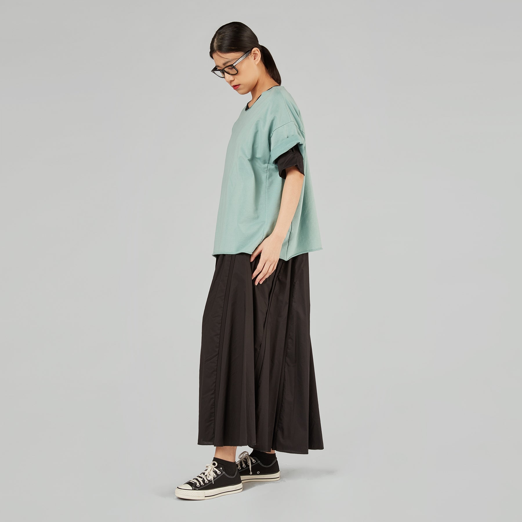 LIGHTWEIGHT SWEATSHIRT IN COTTON FABRIC