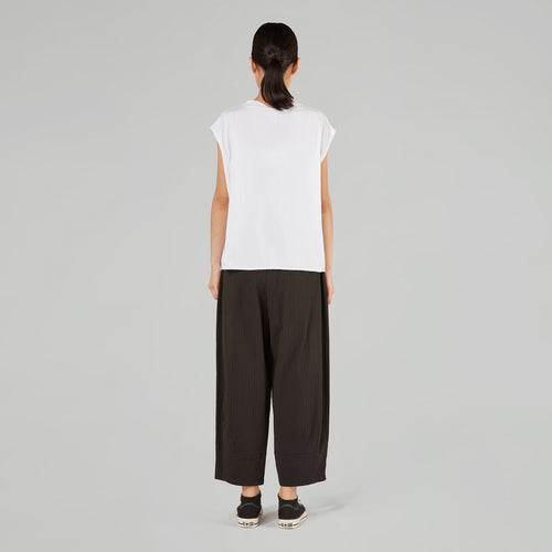 SLEEVELESS T-SHIRT IN JERSEY COTTON FABRIC