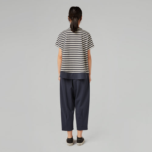 KOSZULKA W PASKI Z FALBANKĄ