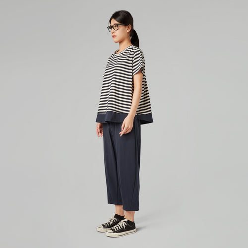 KOSZULKA W PASKI Z FALBANKĄ