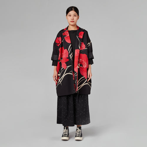 KIMONO JACKET WITH POPPY