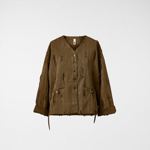 KURTKA Z MATERIAŁU FIL COUPE