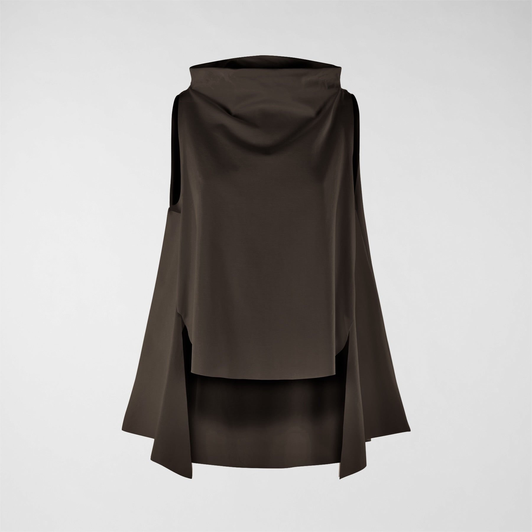 GILET ELASTICIZZATO A COLLO ALTO ROSSO