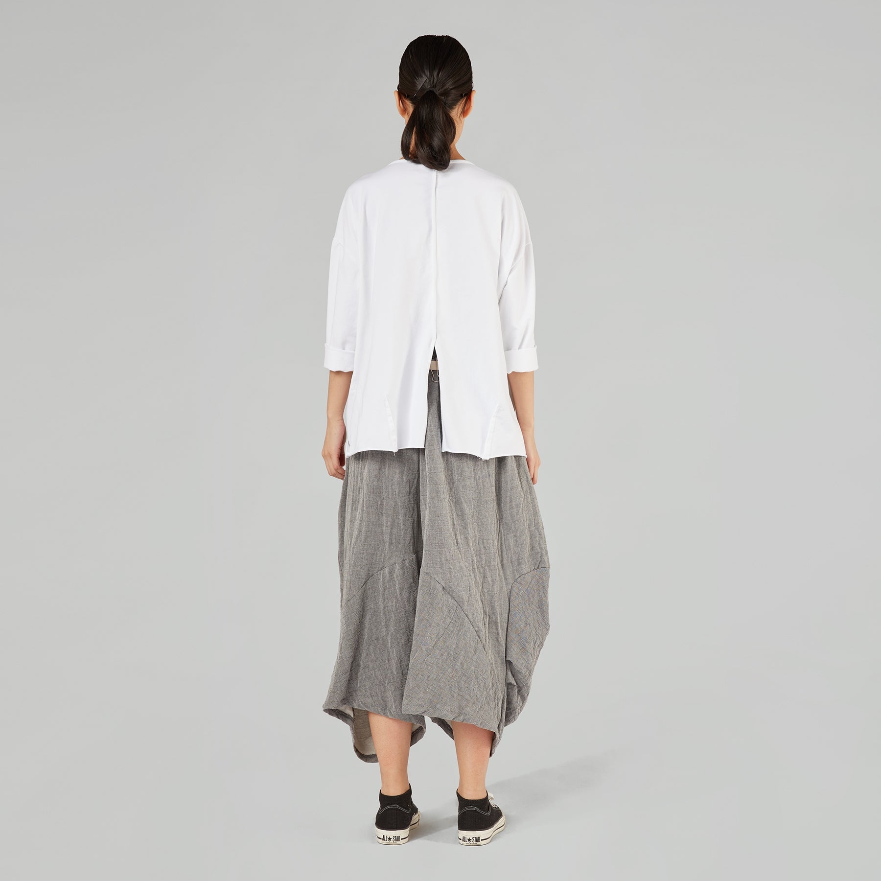 SWEATSHIRT WITH BACK SPLIT