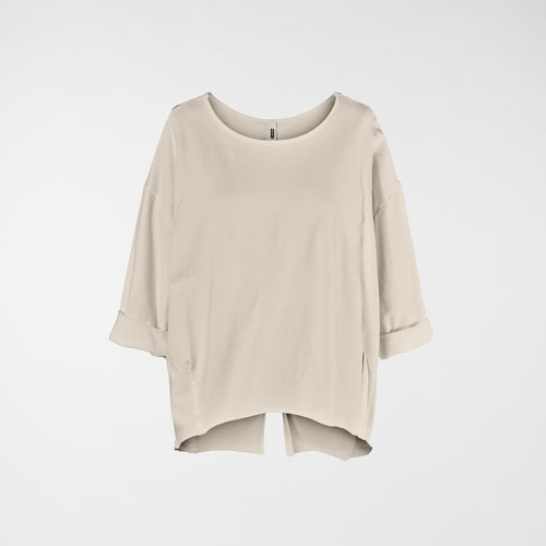 SWEATSHIRT WITH BACK SPLIT