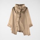 GIACCA/CAMICIA IN COTONE CON ABBOTTONATURA ASIMMETRICA