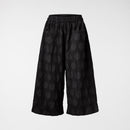POLKA DOTS TROUSERS IN COTTON FABRIC BLACK