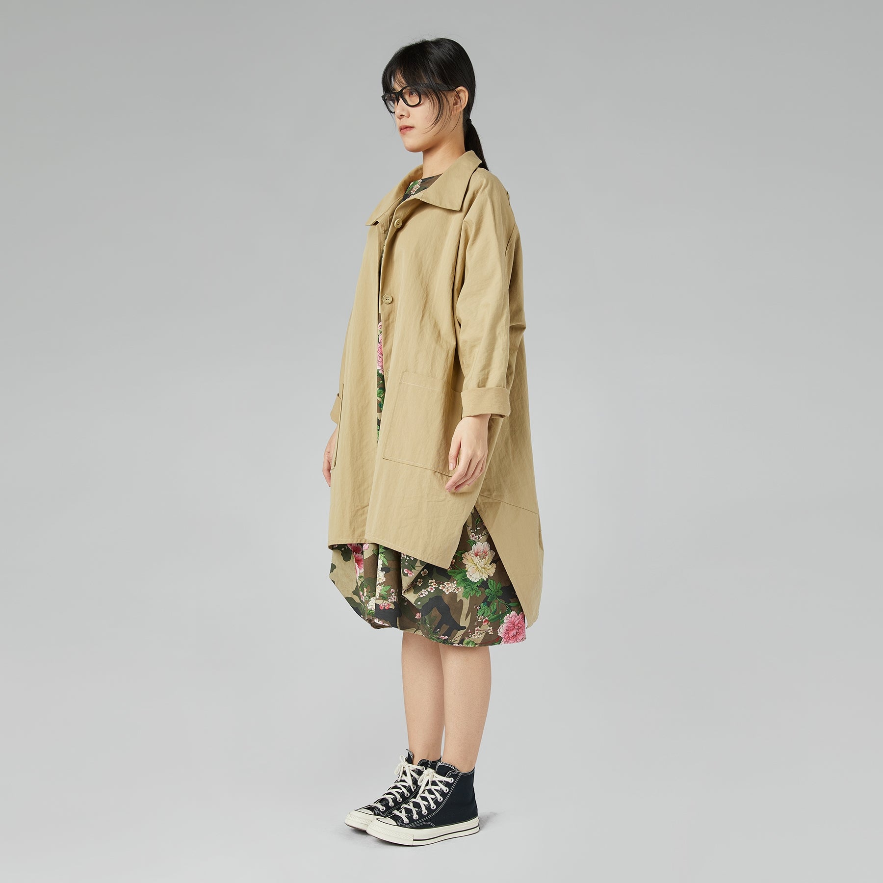 JACKET WITH ATTACHED POCKETS BAMBOO