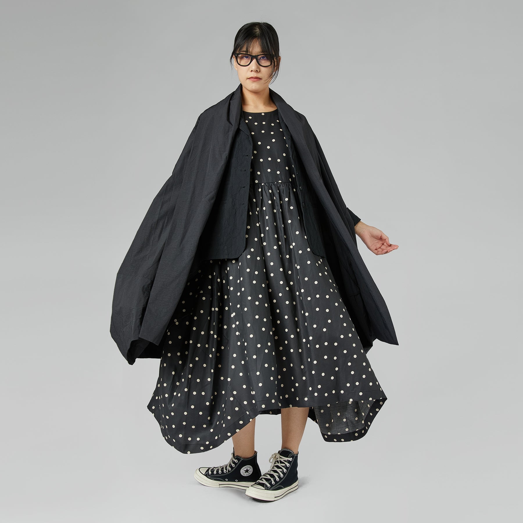 CARDIGAN IN TAFFETA EFFECT FABRIC WHITE