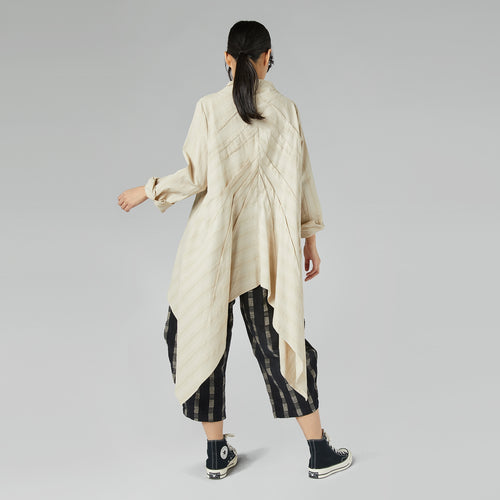 CHECKED TROUSERS WITH WALLET CLOSURE