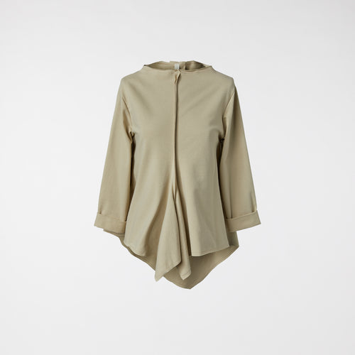 SWEAT-SHIRT ASYMÉTRIQUE BEIGE