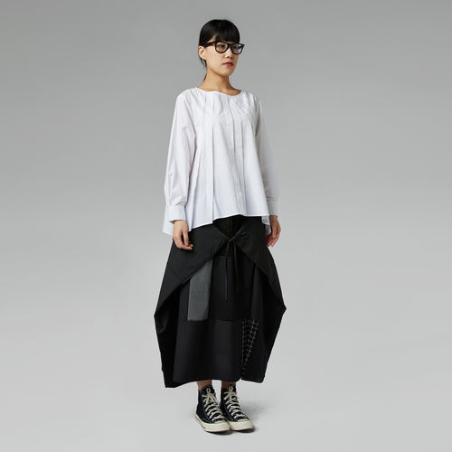 GONNA A PORTAFOGLIO IN TESSUTO PATCHWORK