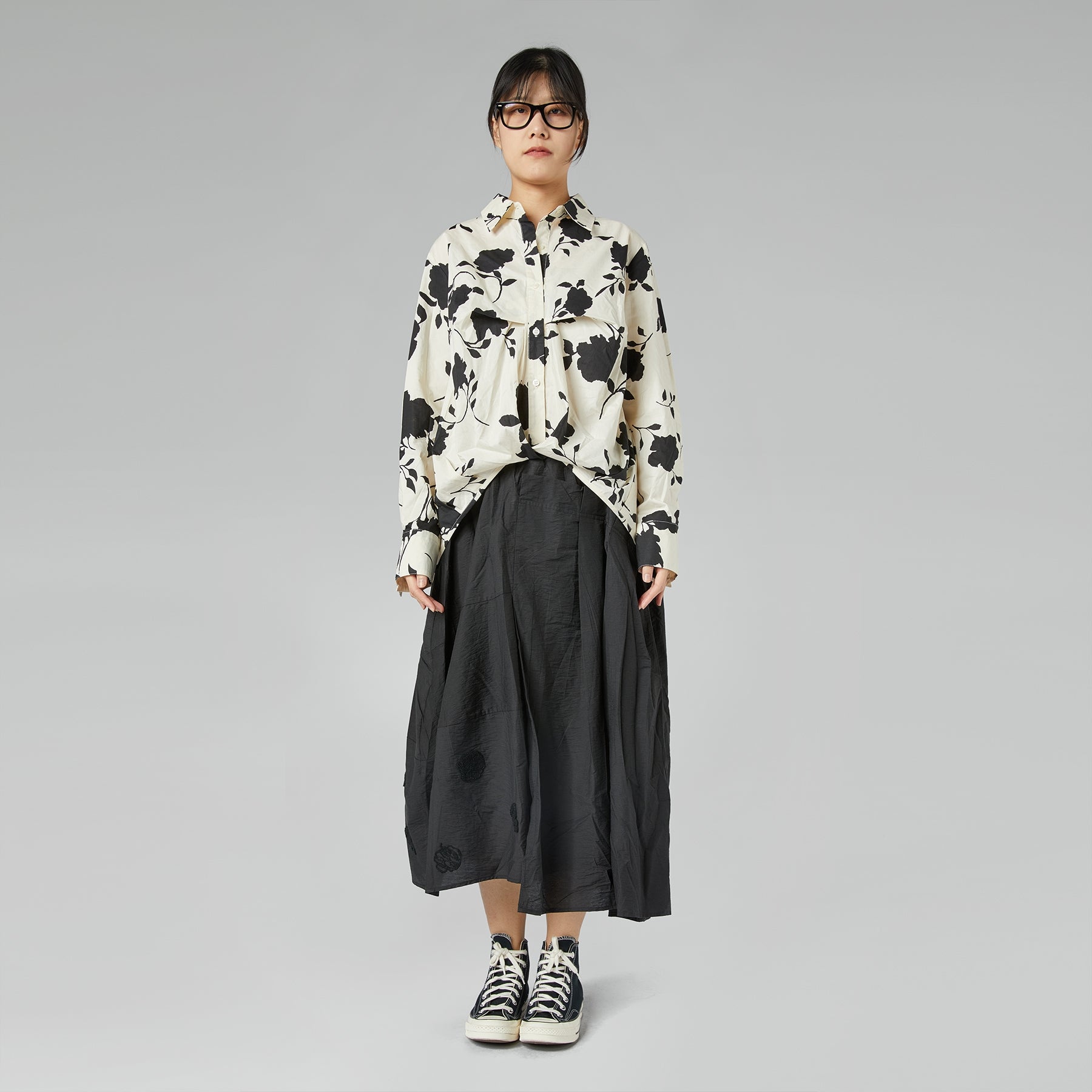 BLUSA CON STAMPA FLOREALE