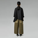 Chemise asymétrique en coton noir