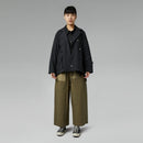 Chemise asymétrique en coton noir