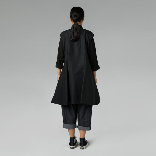 VEST IN COTTON FABRIC WITH ZIP WHITE