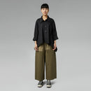 Chemise asymétrique en coton bleu