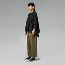 ASYMMETRIC SHIRT IN COTTON FABRIC WHITE