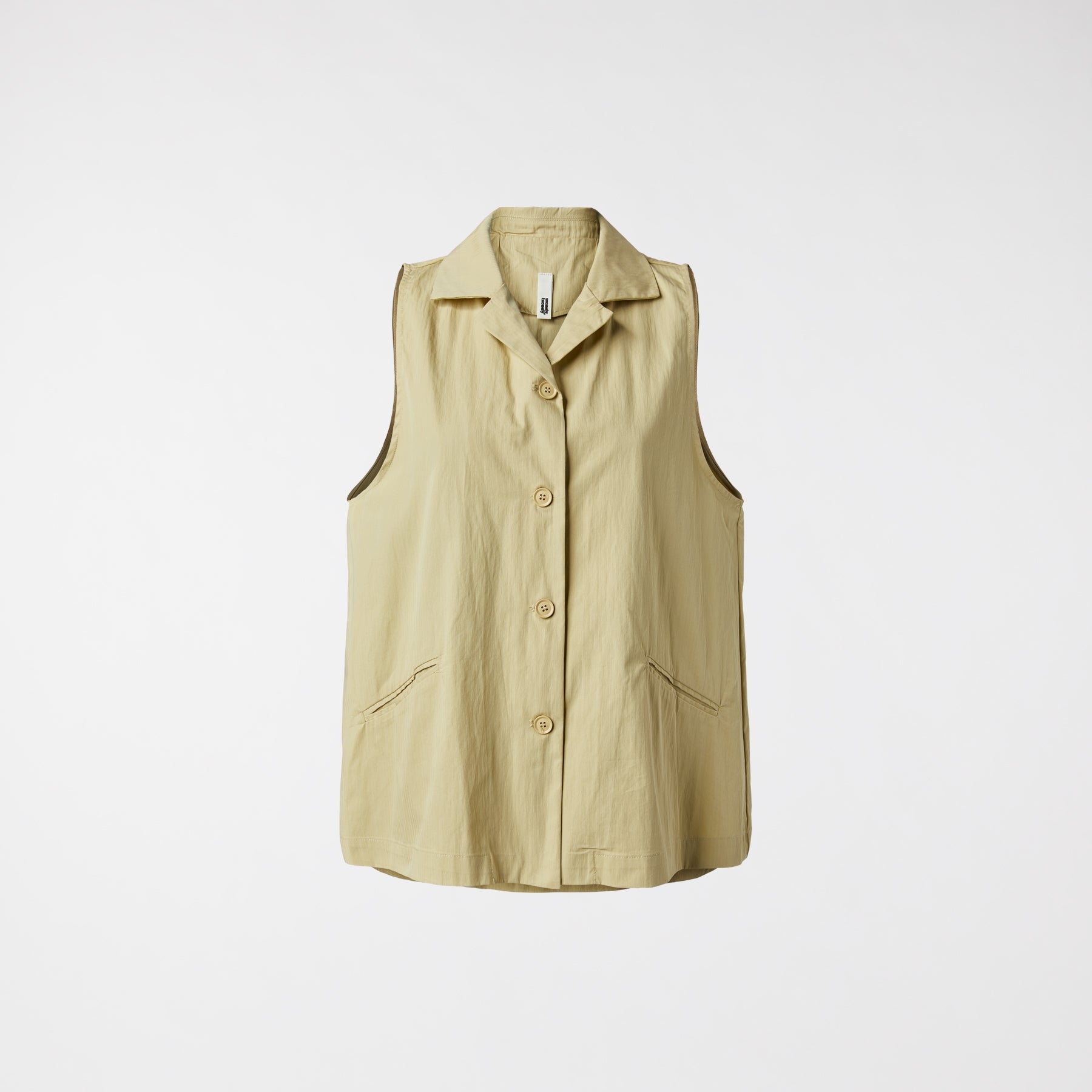 GILET CON BOTTONI IN BAMBÙ