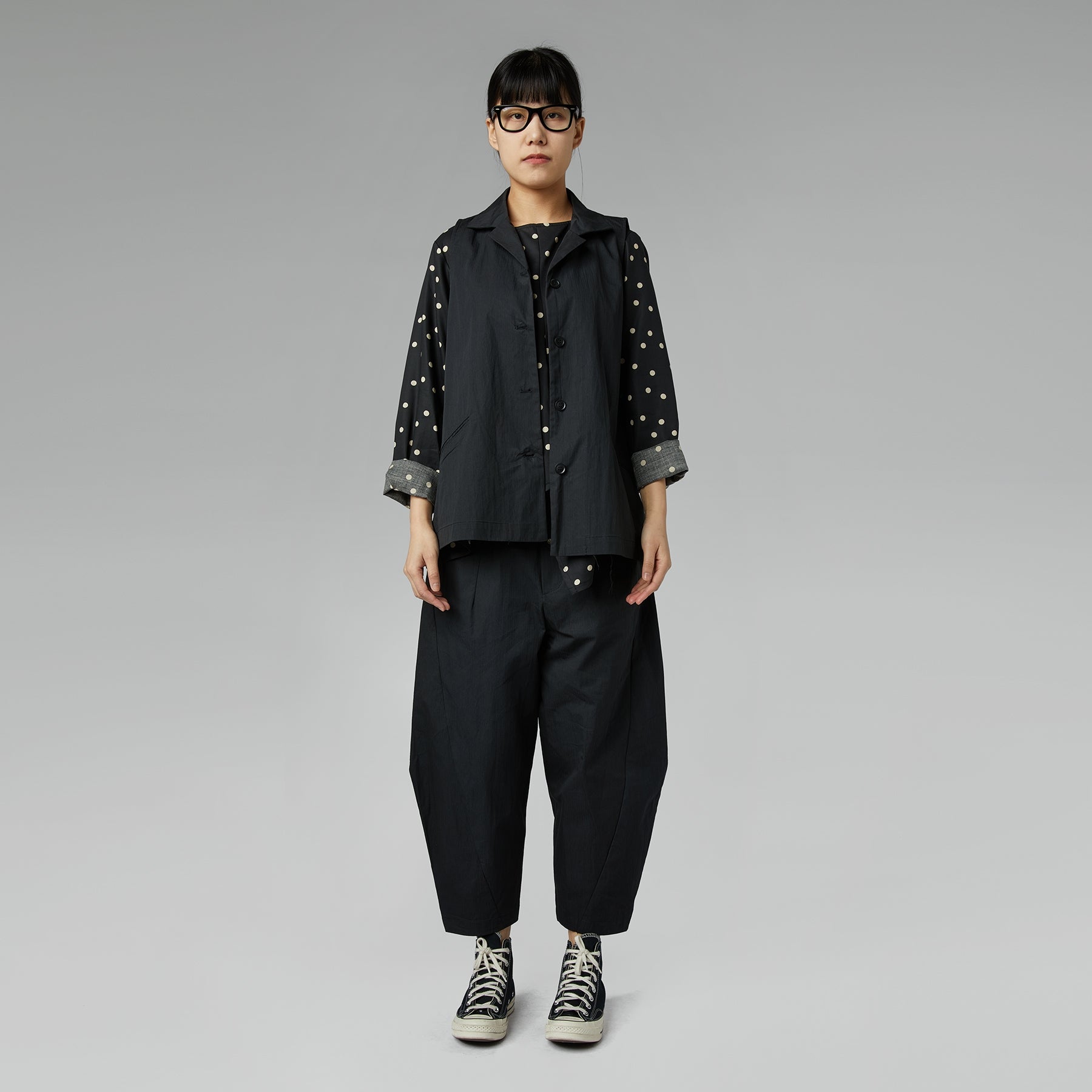 GILET CON BOTTONI GRIGIO