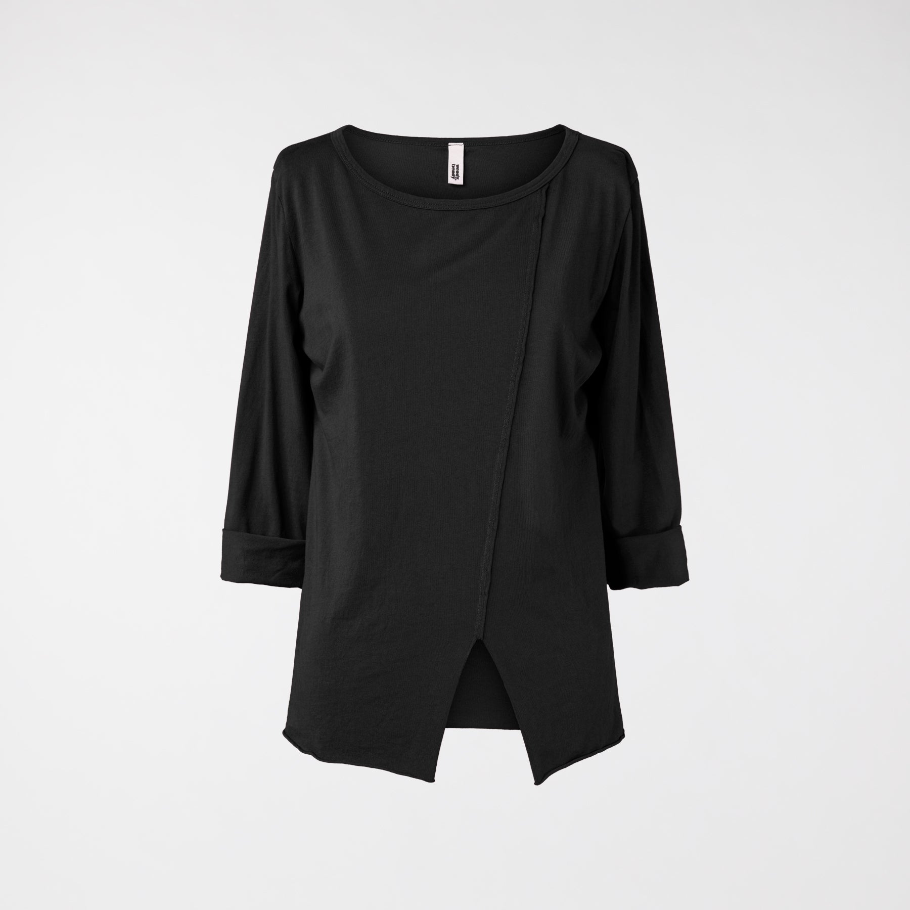 CAMISETA CON ABERTURA NEGRO