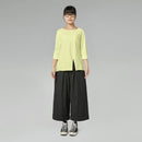 CAMISETA CON ABERTURA NEGRO